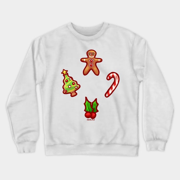 Christmas Treats Crewneck Sweatshirt by Jan Grackle